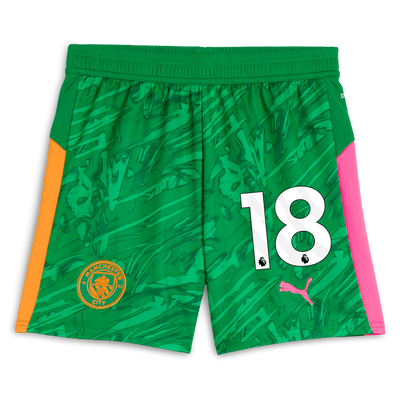 Pantaloncini da portiere bambino Manchester City 2025/26 con numero #18